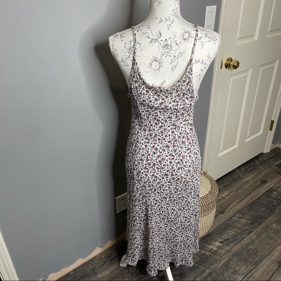 Jackie O! Surf California Women's Vintage 90s Bodycon Floral Dress Y2K Size 7/8 - Picture 4 of 4